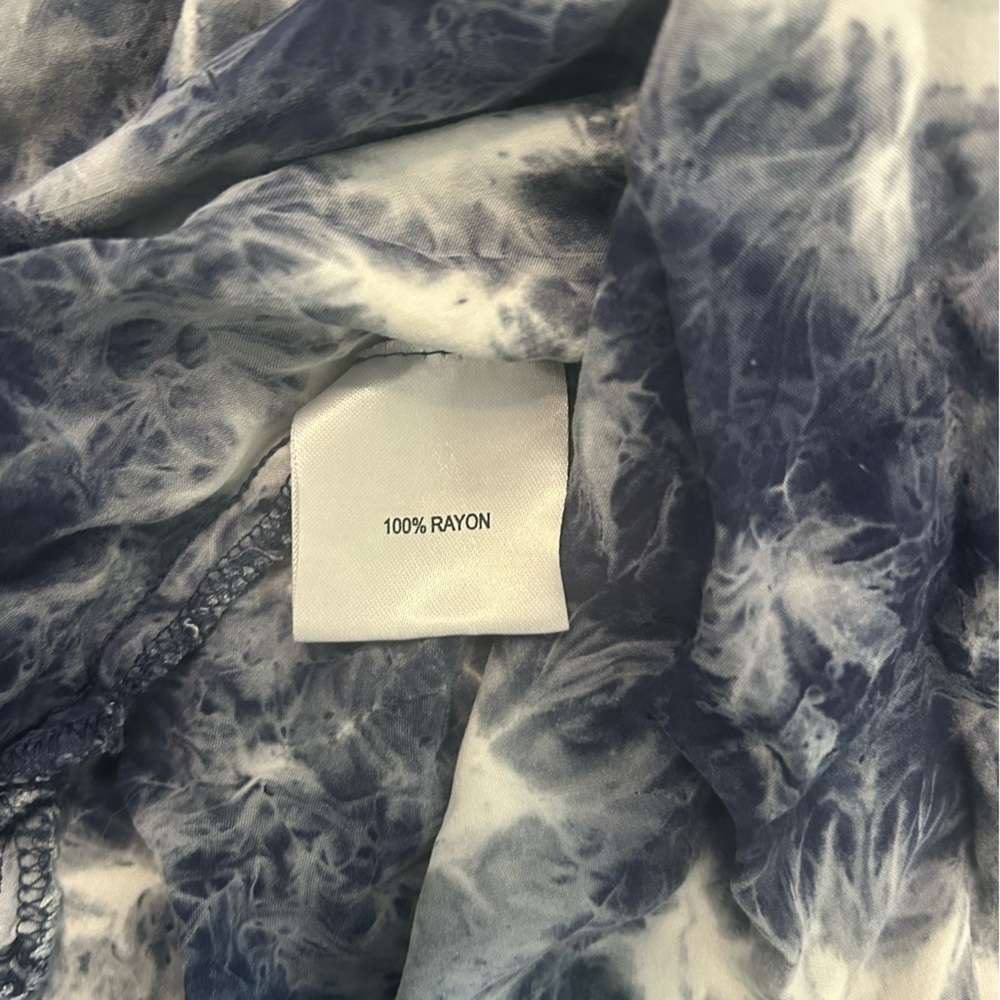 Jane and Delancey Blue Tie-Dye Blouse - Picture 6 of 6